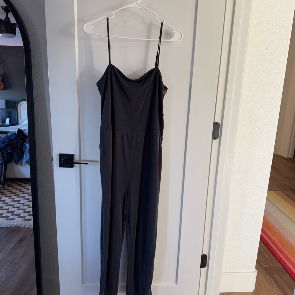 Anthropologie blue ribbed jumper